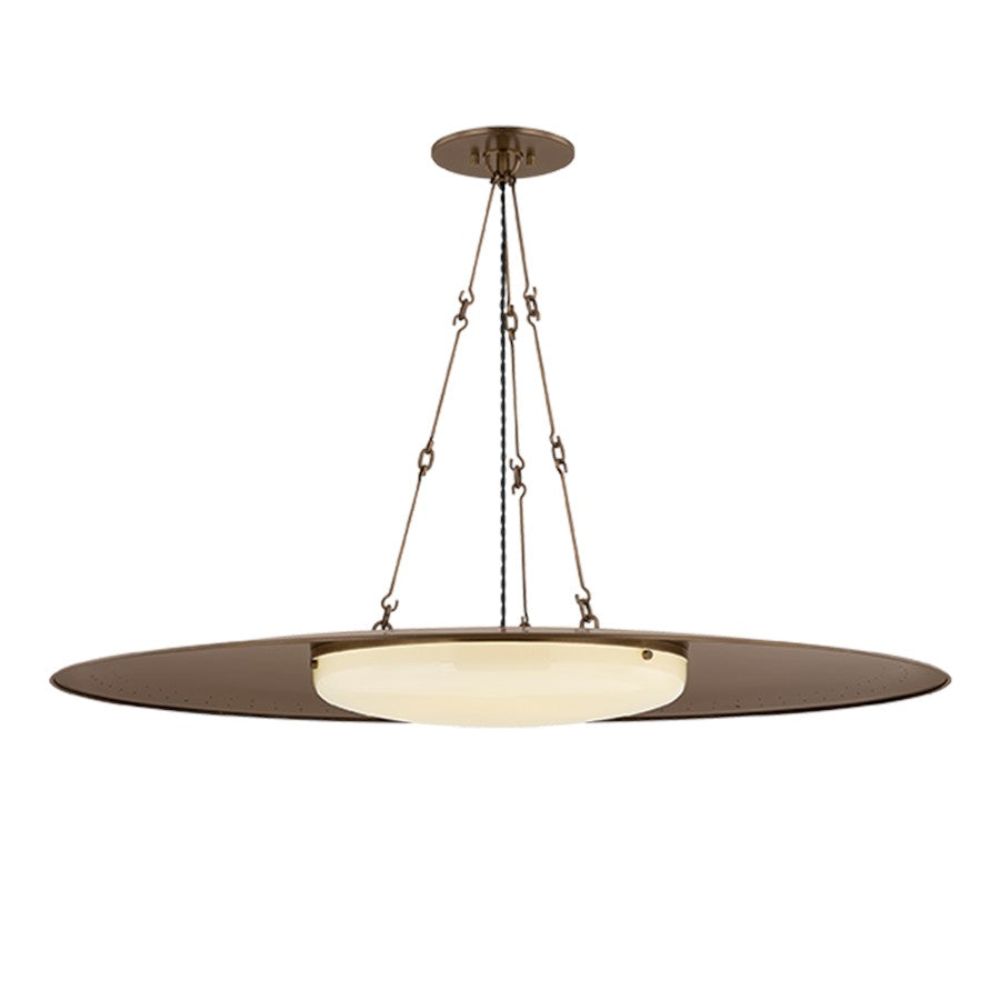 Hudson Valley Anoka 1 Light Pendant, Historic Bronze/Opal Glossy - 1240-HB