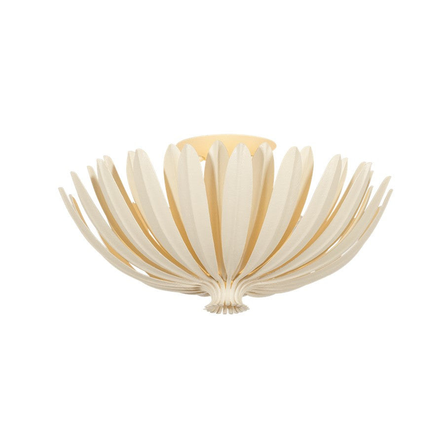 Hudson Valley Whitfield 3Lt Semi Flush Mount, Cream Plaster - 1819-CP