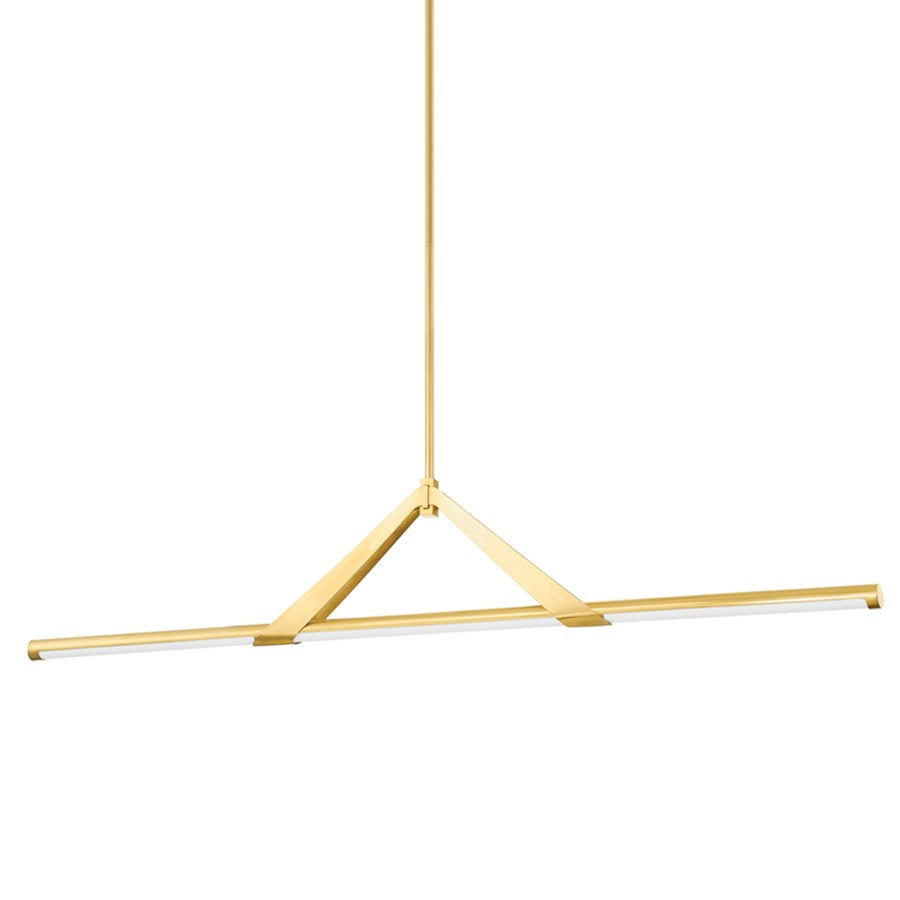 Hudson Valley Jonas 1 Light Island Light in Aged Brass