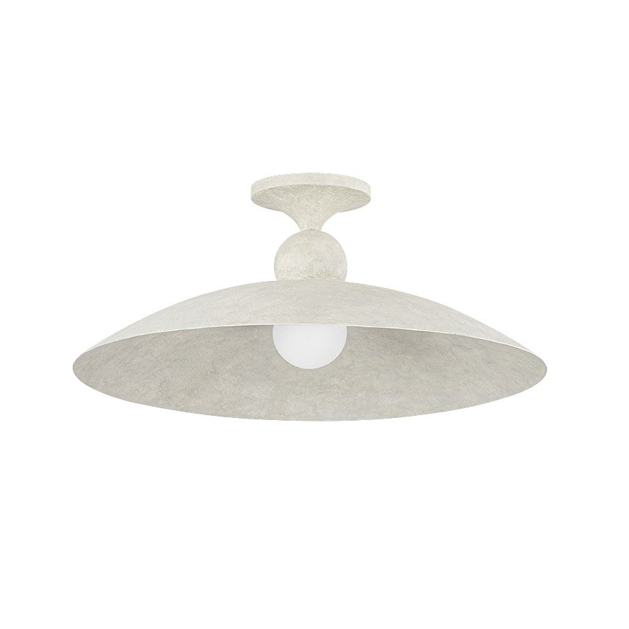 Hudson Valley Teelin 1 Light Flush Mount, Limewash Plaster - 4320-LWP