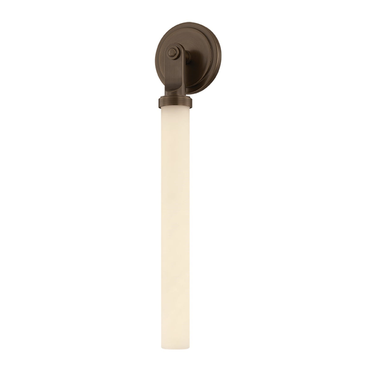 Hudson Valley Richmond Hill 21in 1-Light Vanity Light | Contemporary Old World Brass and Opal Matte Glass | Bathroom Vanity | Model 5751-OWB