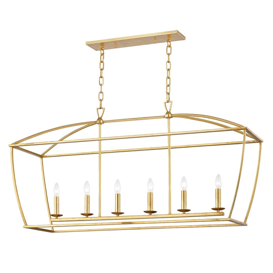Hudson Valley Bryant 6 Light Linear Island Pendant