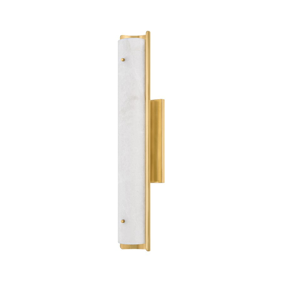 Hudson Valley Lucio 1 Light 23" Wall Sconce, Aged Brass - 9723-AGB