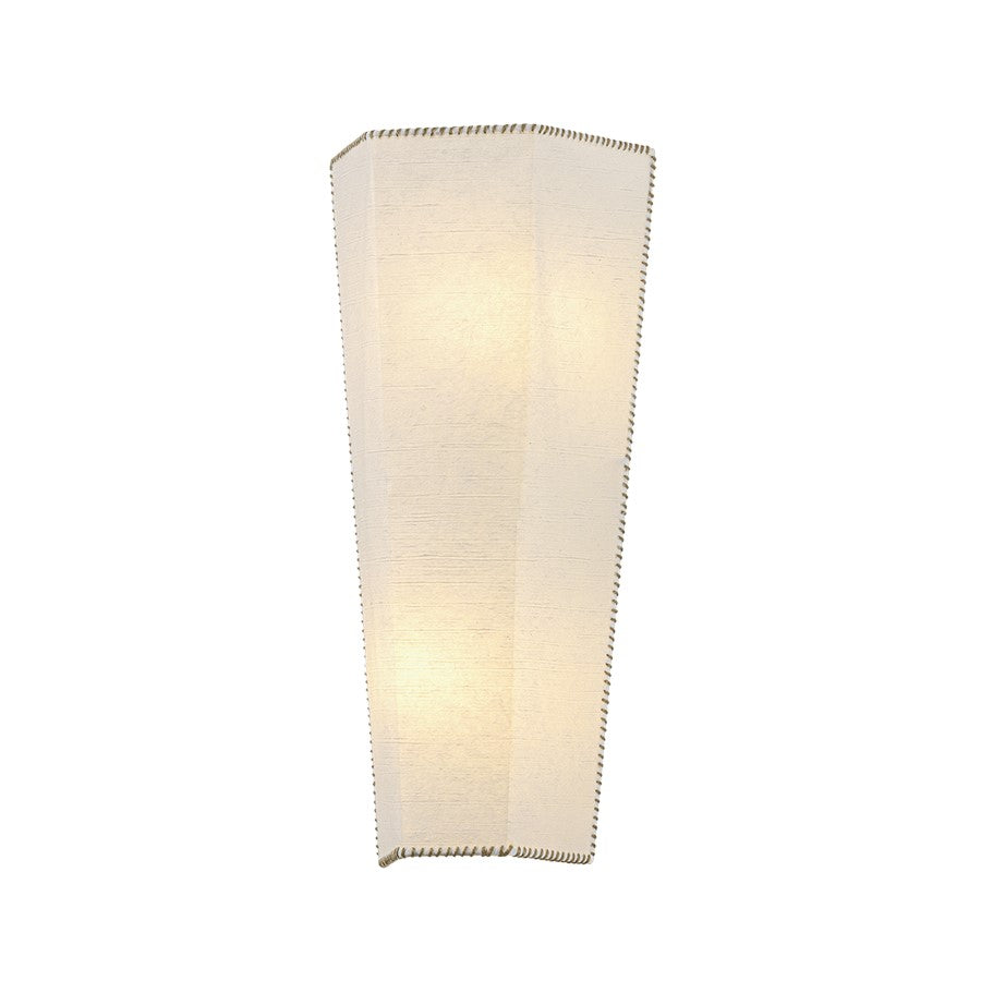 Hudson Valley Celmins 2Lt Wall Sconce, Soft White/Handmade Paper - AH5917-SWH