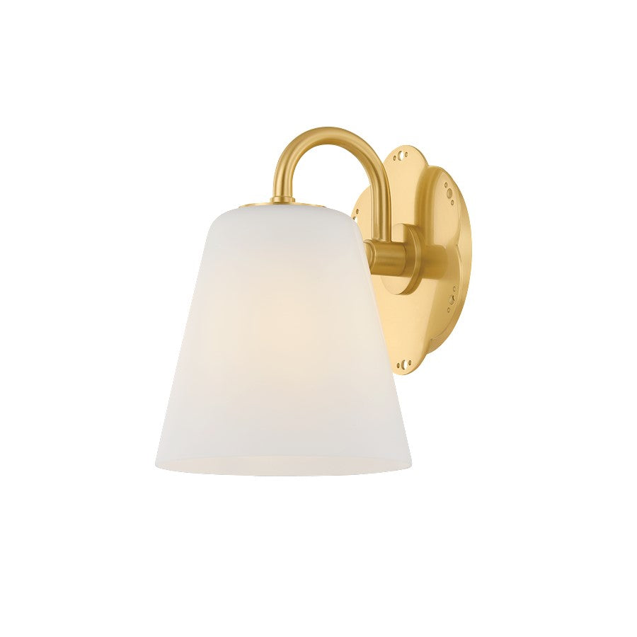 Mitzi Leonella 1 Light Bath and Vanity, Aged Brass/Opal Matte - H1017301-AGB