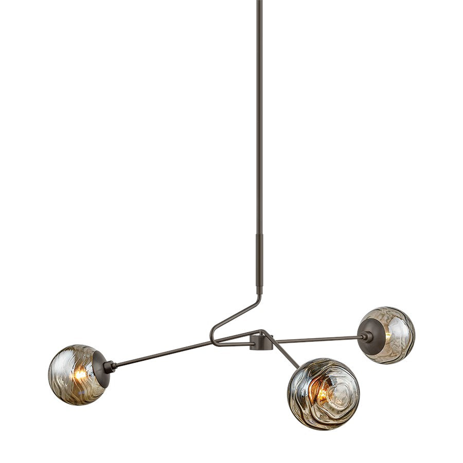 Mitzi NYLA 3 Light Chandelier, True Bronze - H1057803-TRB