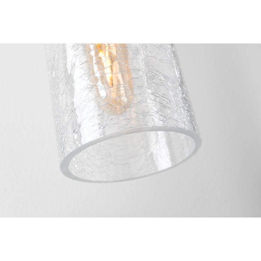 1 Light Pendant, Aged Brass