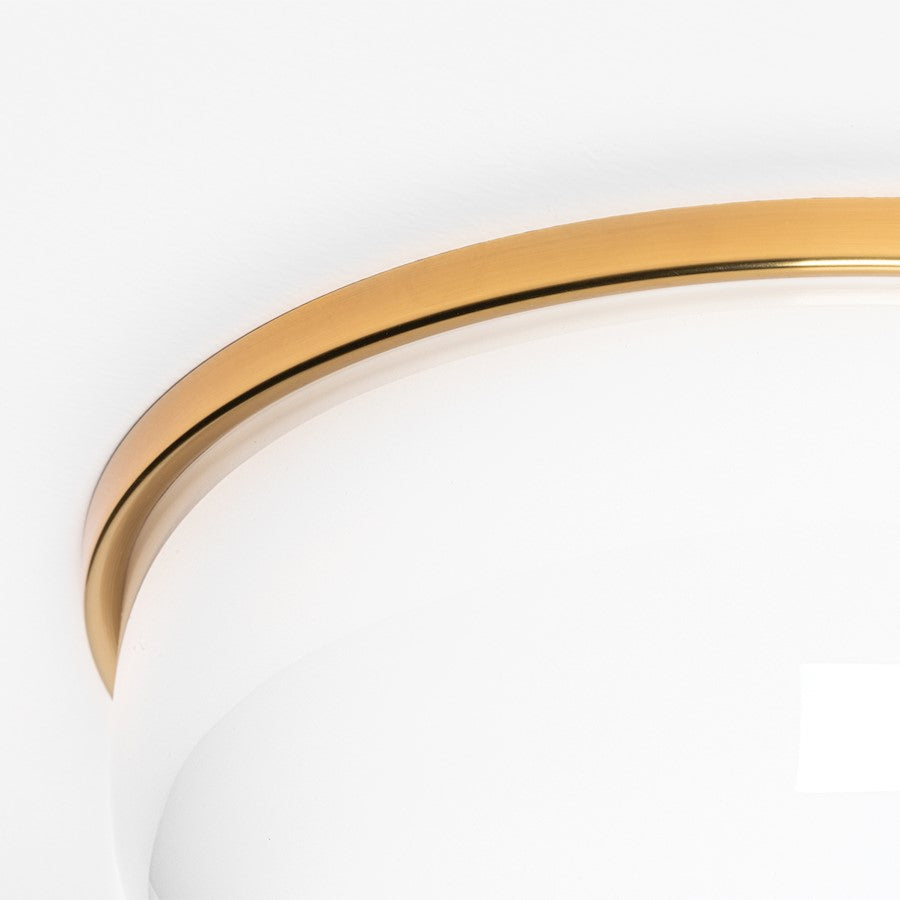 Mitzi Wendy 2 Light Flush Mount, Aged Brass