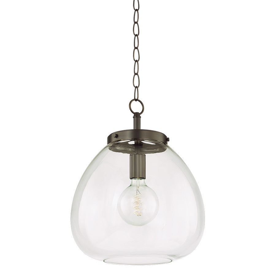 Mitzi Della 1 Light 16" Pendant, True Bronze/Clear - H997701L-TRB