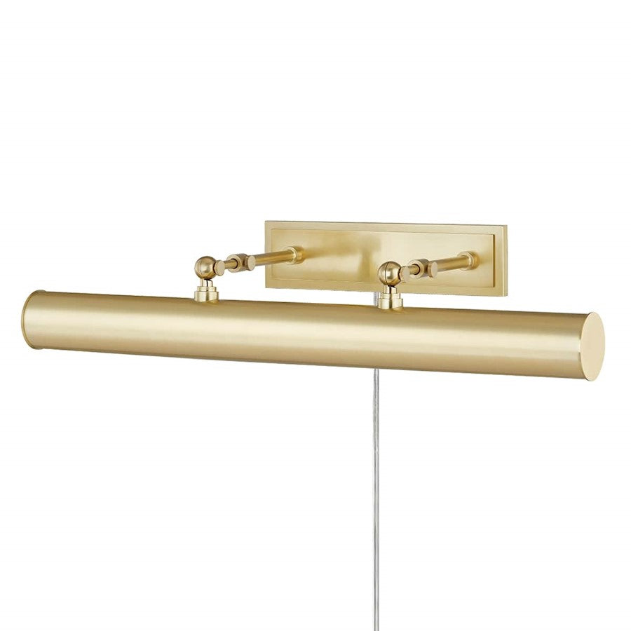 Holly Picture Lightw/Plug, Aged Brass/Aged Brass