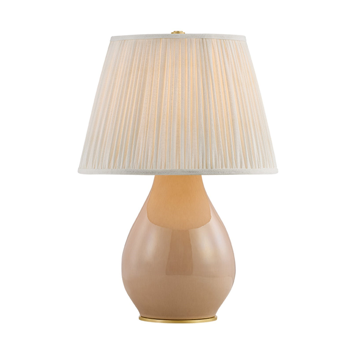 Hudson Valley Deruyter 14in Table Lamp | Aged Brass and Aster Reactive Ceramic | Bedroom & Living Room | 14 x 20.5 in | Model L2361-AGB-CAS