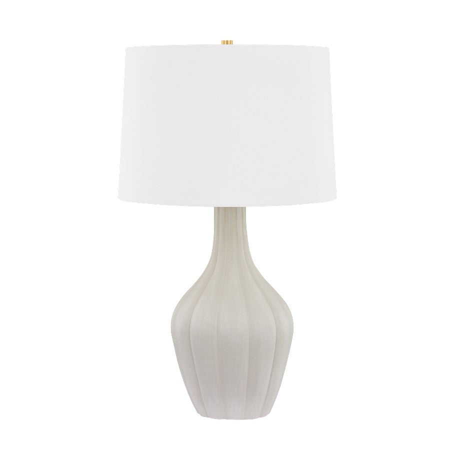 Hudson Valley Glendora 1Lt Table Lamp, Brass/Misty/White - L7232-AGB-CMY