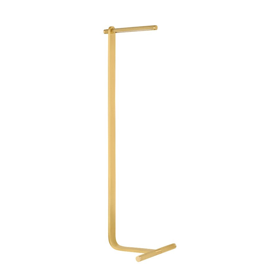 Hudson Valley Deptford 1 Light Floor Lamp, Aged Brass/White - L7255-AGB