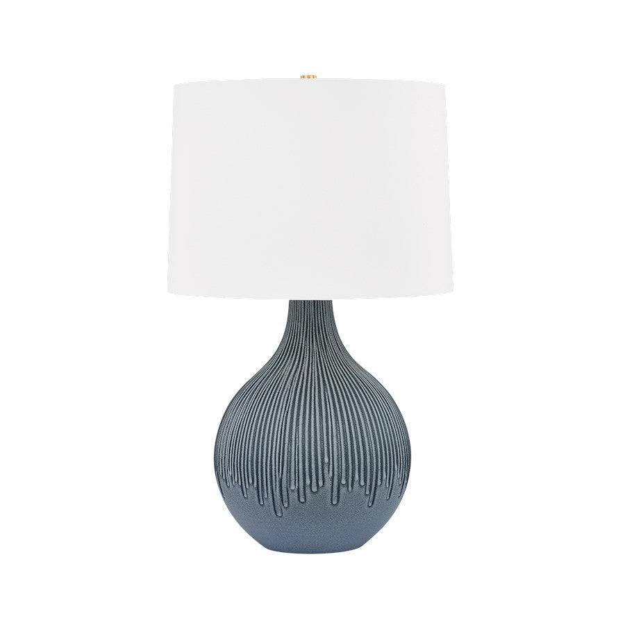 Hudson Valley Nepperhand 1Lt Table Lamp, Brass/Blue/White - L7428-AGB-CPB