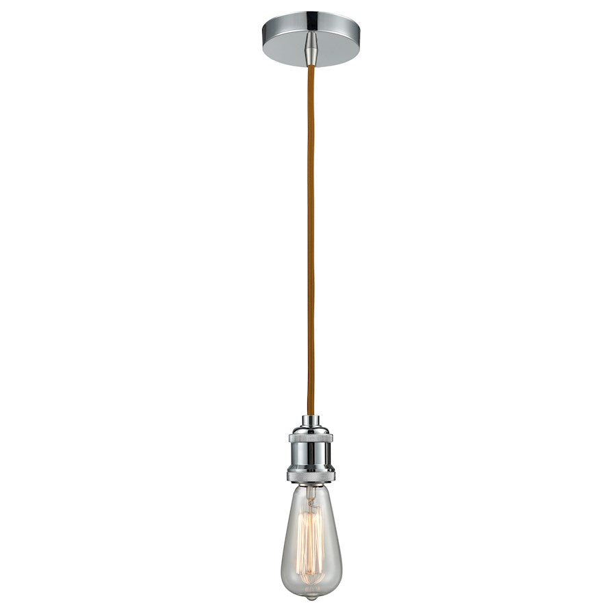 Innovations Edison Bare Bulb Mini Pendant, PC/Amber/Copper
