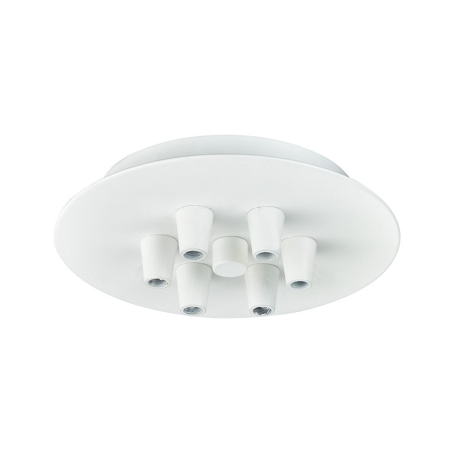 Innovations 106-W Custom Cord 6 Light Multi Port Canopy, White