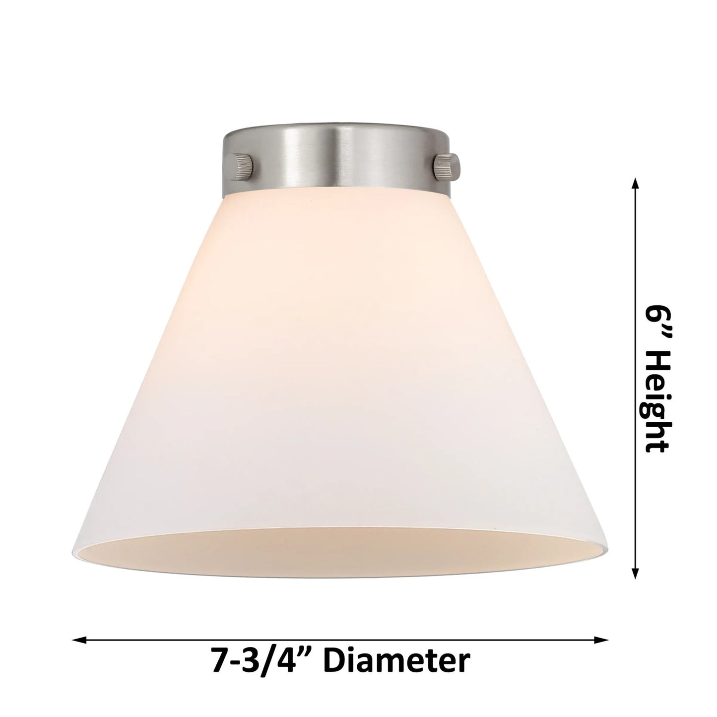 Innovations Lighting Large Cone 22in 3-Light Chandelier | Industrial Restoration-Vintage Polished Nickel and Matte White Cased Glass | Model 207-PN-G41