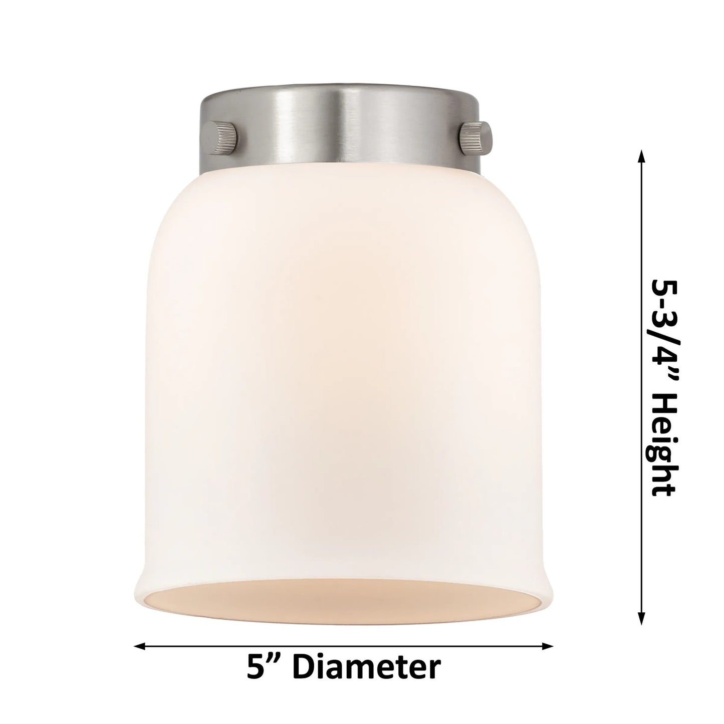 Innovations 3-Light LED SM Bell Chandelier | Industrial Polished Nickel and Matte White Glass | Dining Room & Kitchen Island | Model 207-PN-G51-LED