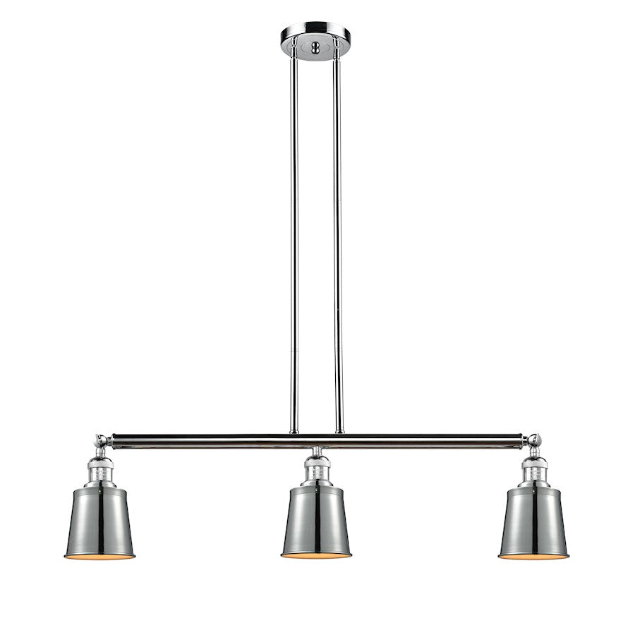 Innovations Addison 38in 3-Light Island Pendant | Traditional Polished Chrome Steel and Metal | Kitchen Island & Dining Room | Model 213-PC-M9-PC-LED