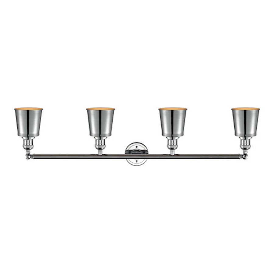 Innovations Addison 42in 4-Light Bath Vanity | Traditional Polished Chrome Steel and Cast Brass Metal | Bathroom Vanity | Model 215-PC-M9-PC