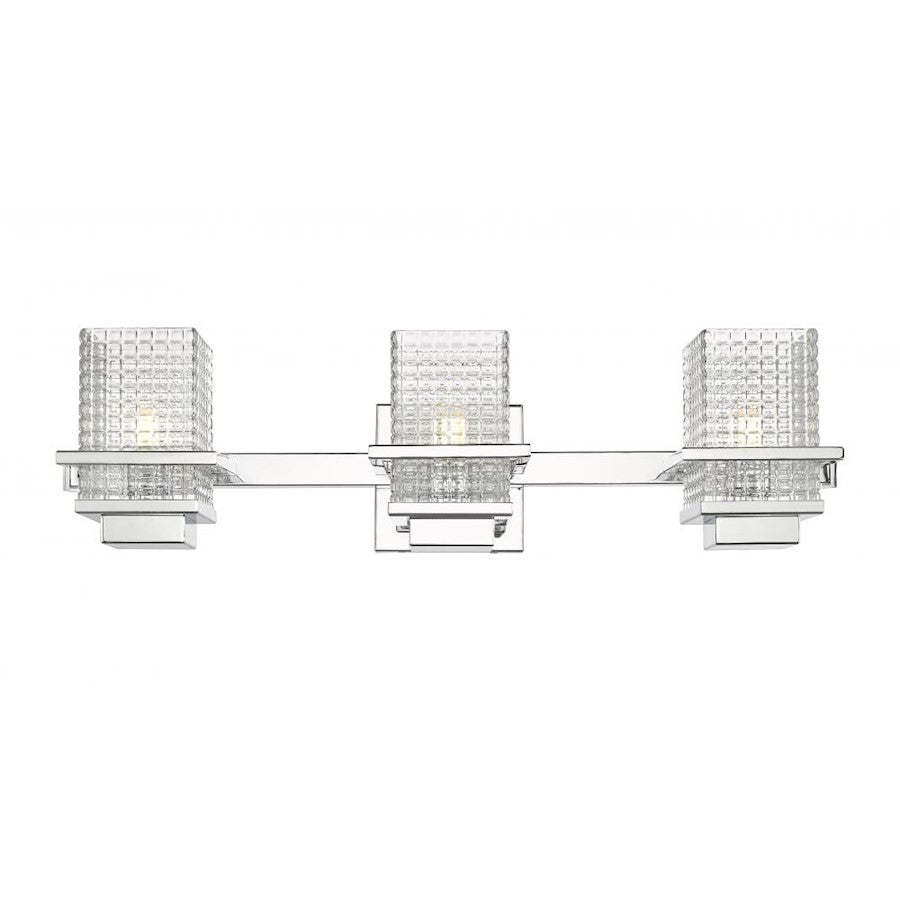 Innovations Lighting Wellfleet 3 Light Bath Vanity Light, Chrome