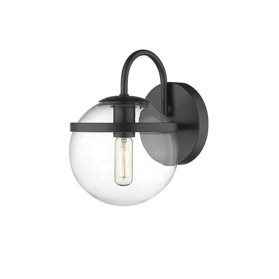 Innovations Lighting Auralume Sands 6" 1 Light Wall Sconce, Black