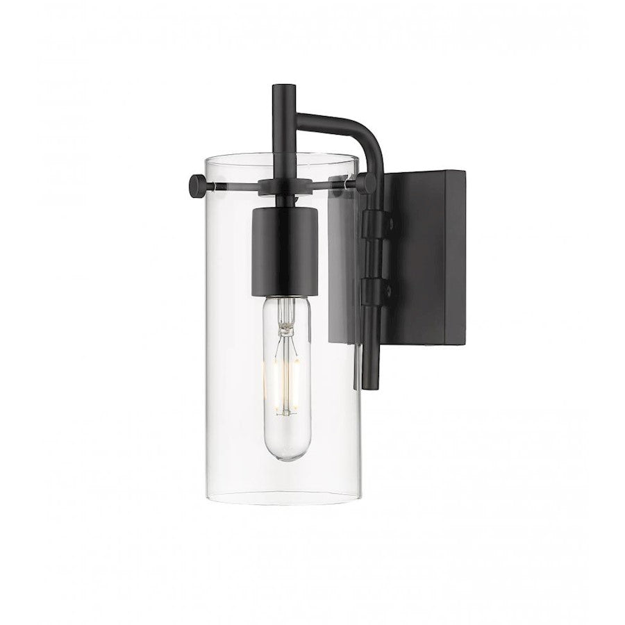 Innovations Lighting Auralume Press 6" 1 Light Wall Sconce, Black