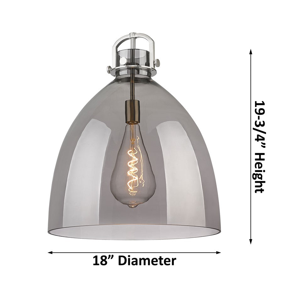 Innovations NB 1Lt 18" Stem Arch Pendant, CBZ/SM