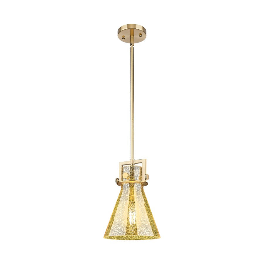 Innovations Newton Cone 1Lt 8" Stem Mini Pendant, CBZ/MC - 411-1SS-CB-G411-8ME