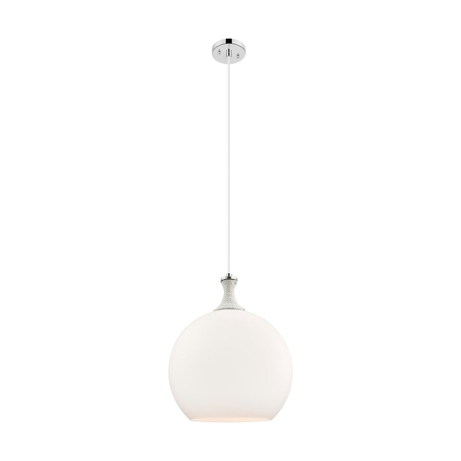 Innovations Astor 1Lt 14" Cord Pendant, PN/WH - 415-1PR-PN-G121-14