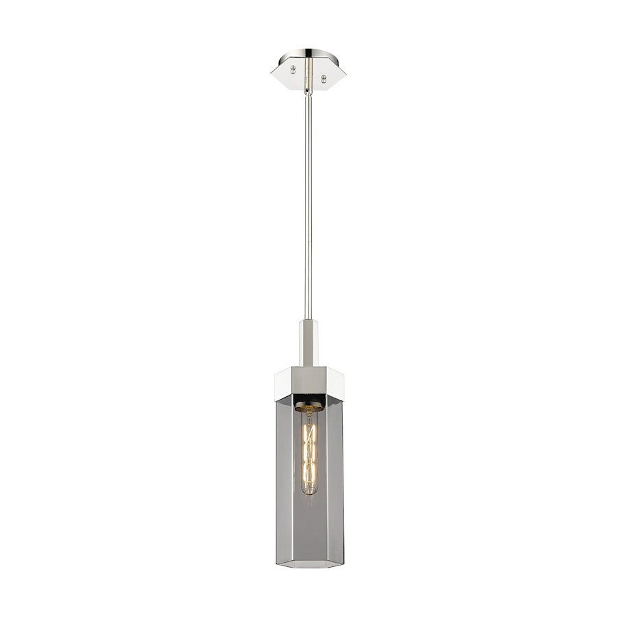 Innovations Claverack 1 Lt 14" Stem Pendant, PN/P Smoke