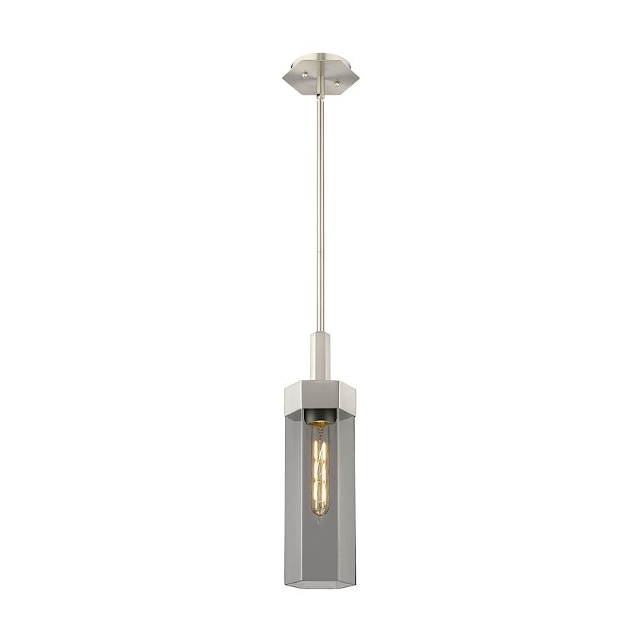 Innovations Claverack 1 Lt 14" Stem Pendant, SN/P Smoke