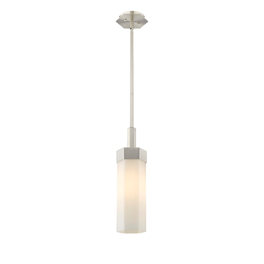 Innovations Claverack 1 Lt 14" Stem Pendant, SN/White