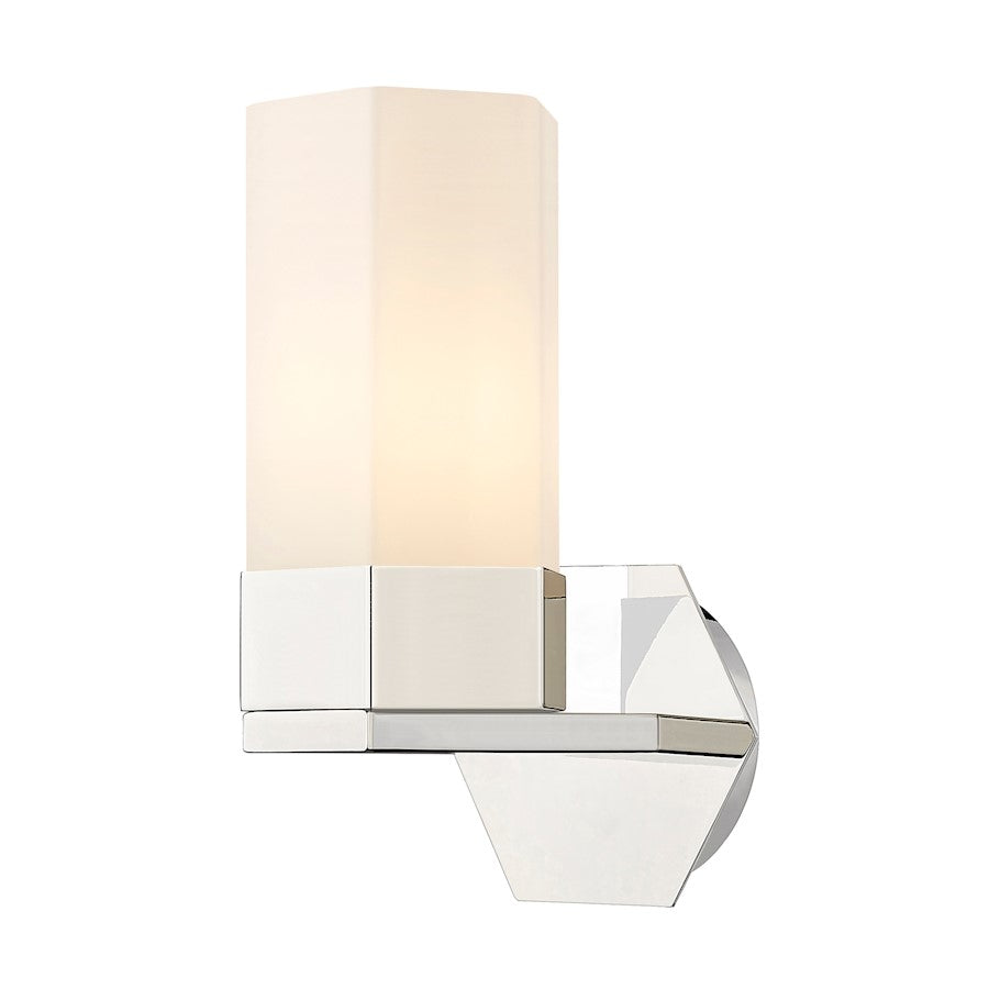 Innovations Claverack 1 Lt 9" Wall Sconce, PN/White