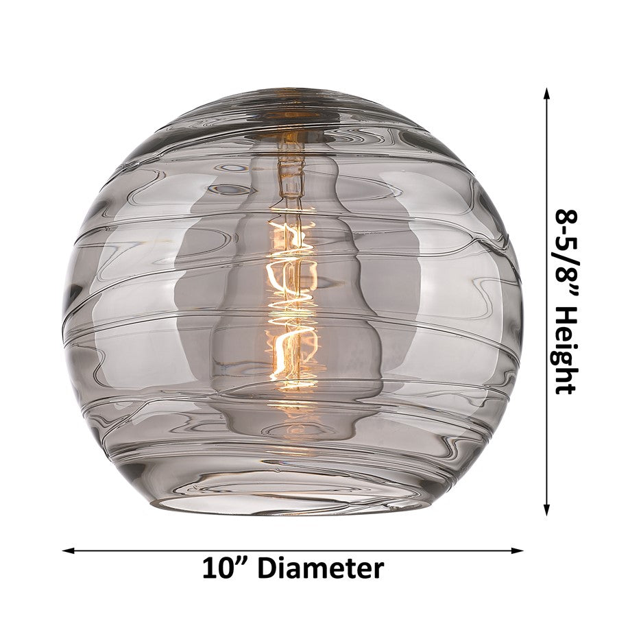 Innovations CP 1Lt 10" Athens DS Flush, Satin Nickel/SDS