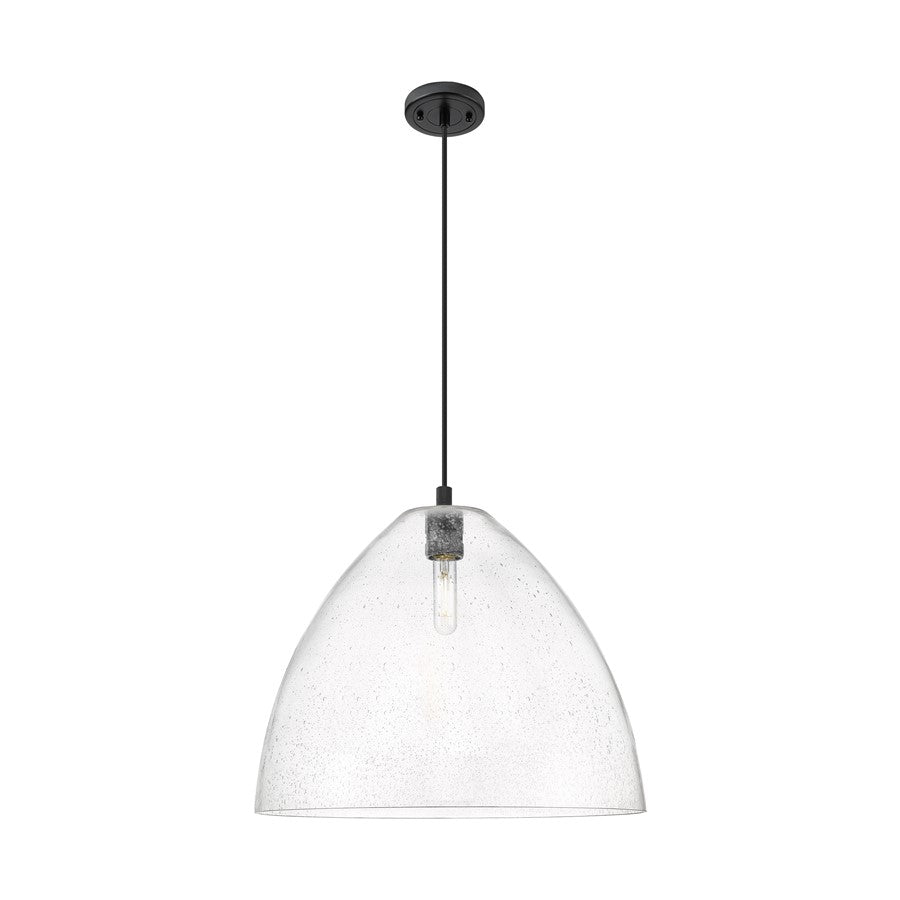 Innovations Crown Point 1Lt 16" Bristol Cord Pendant, BK/SD - 434-1P-BK-GBD-164