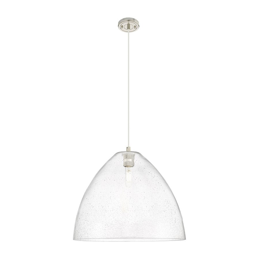 Innovations Crown Point 1Lt 16" Bristol Cord Pendant, PN/SD - 434-1P-PN-GBD-164