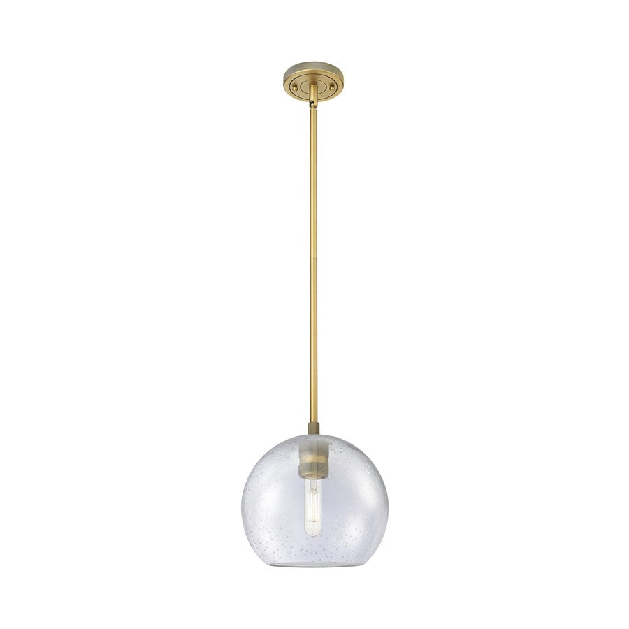 Innovations Crown Point 1Lt 8" Athens Stem Pendant, BB/Seed - 434-1S-BB-G124-8