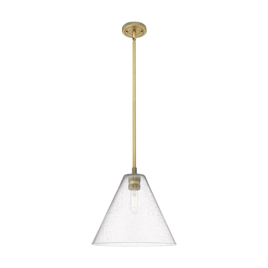 Innovations CP 1Lt 12" Berkshire Stem Pendant, BB/SD - 434-1S-BB-GBC-124