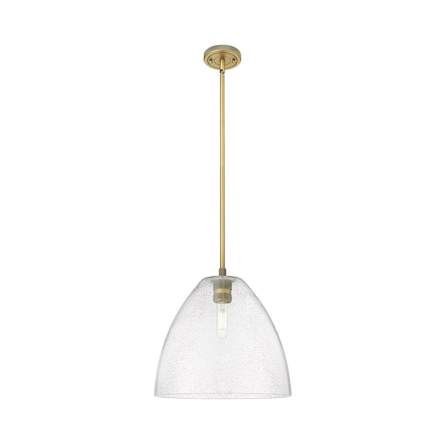 Innovations Crown Point 1Lt 12" Bristol Stem Pendant, BB/SD - 434-1S-BB-GBD-124