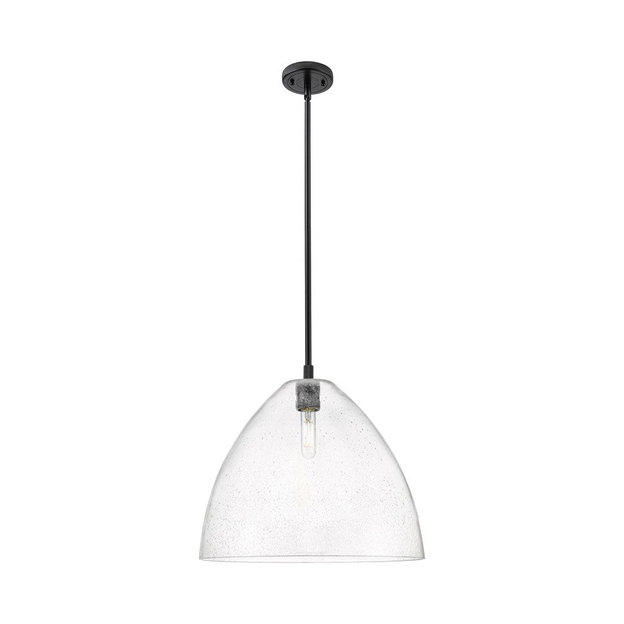 Innovations Crown Point 1Lt 16" Bristol Stem Pendant, BK/SD - 434-1S-BK-GBD-164