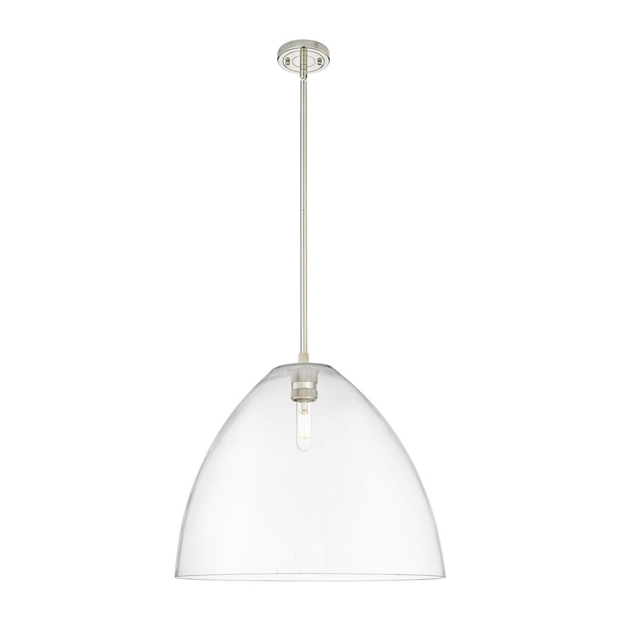 Innovations Crown Point 1Lt 16" Bristol Stem Pendant, PN/CL - 434-1S-PN-GBD-162