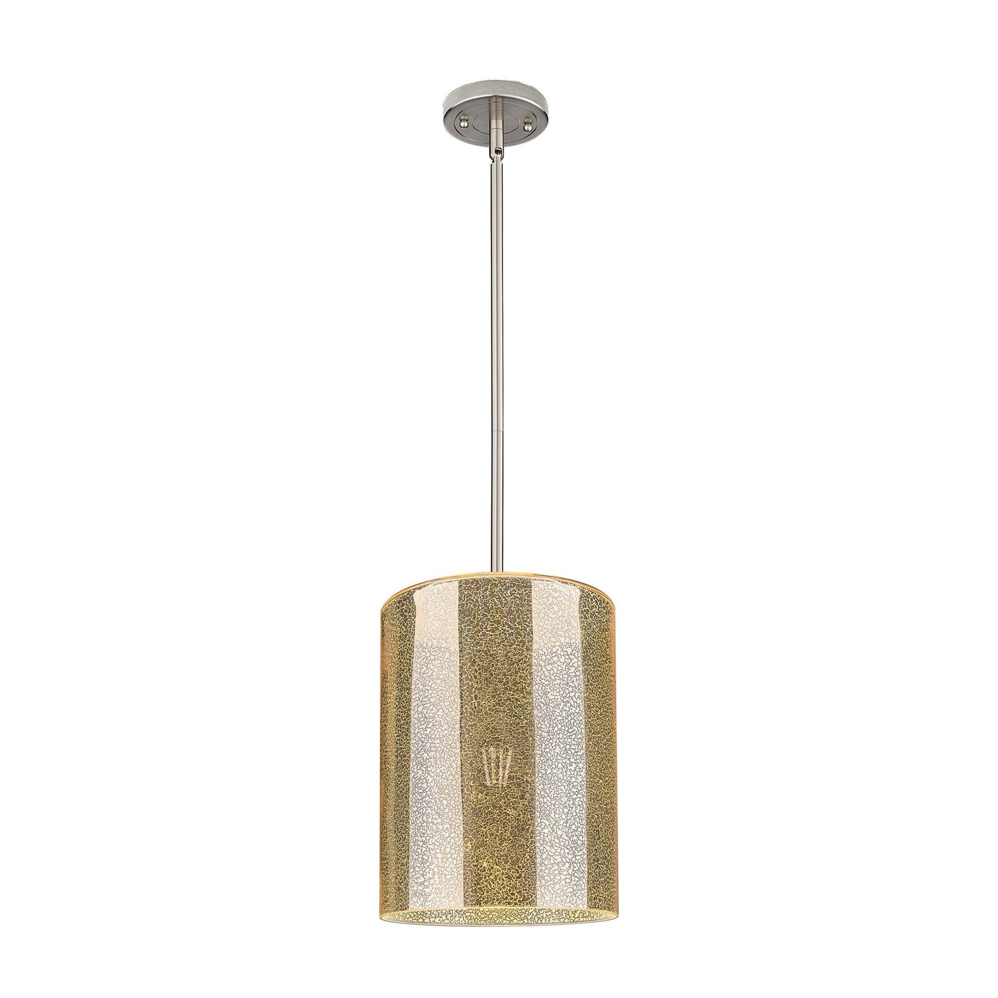 Innovations Cobbleskill 9in 1-Light Pendant | Industrial Satin Nickel and Mercury Glass | Kitchen Island & Dining Room | Model 434-1S-SN-G116-L