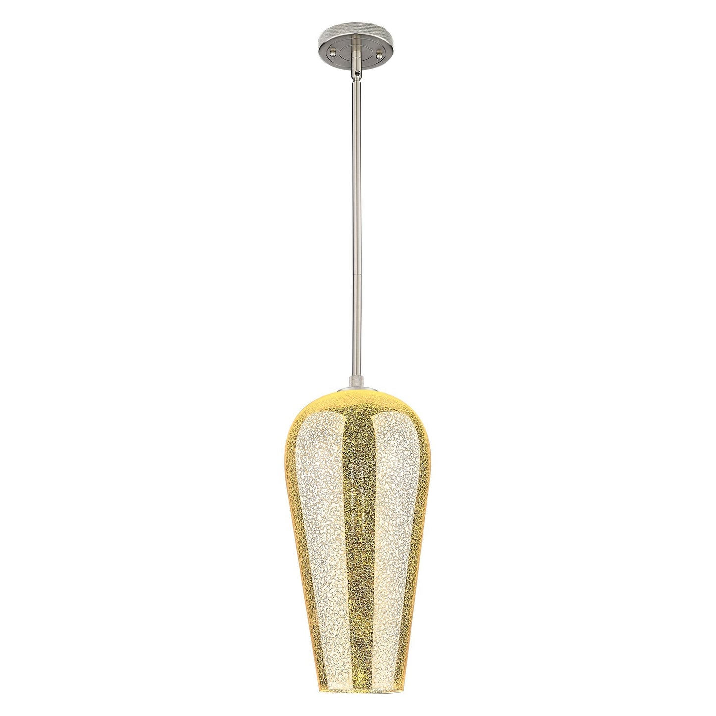 Innovations Chelsea 8in 1-Light Pendant | Industrial Satin Nickel and Mercury Glass | Kitchen Island & Dining Room | Model 434-1S-SN-G456-8ME