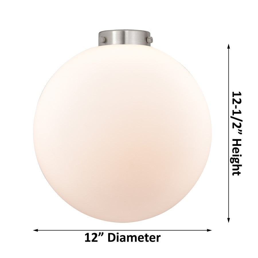 Innovations Caden Beacon 1Lt 6" LED Flush, AB/Clear