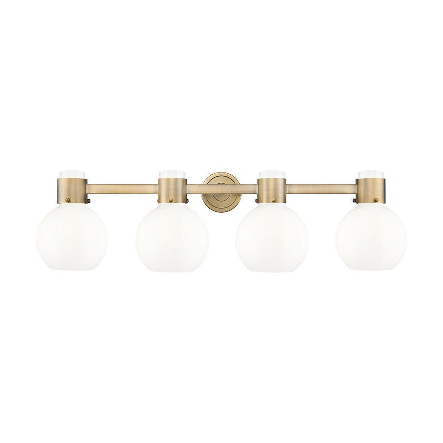 Innovations Lawton Sphere 4Lt 34" Bath, Brushed Brass/Gloss White