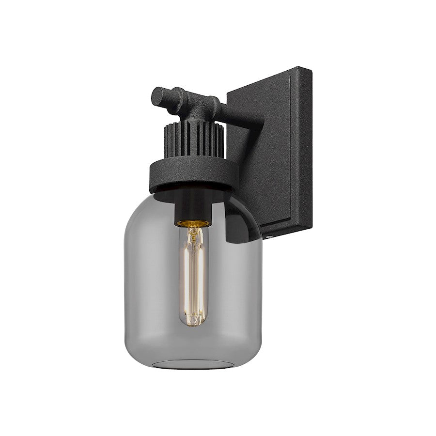 Innovations Somers 1 Lt 6" Wall Sconce, TB/P Smoke