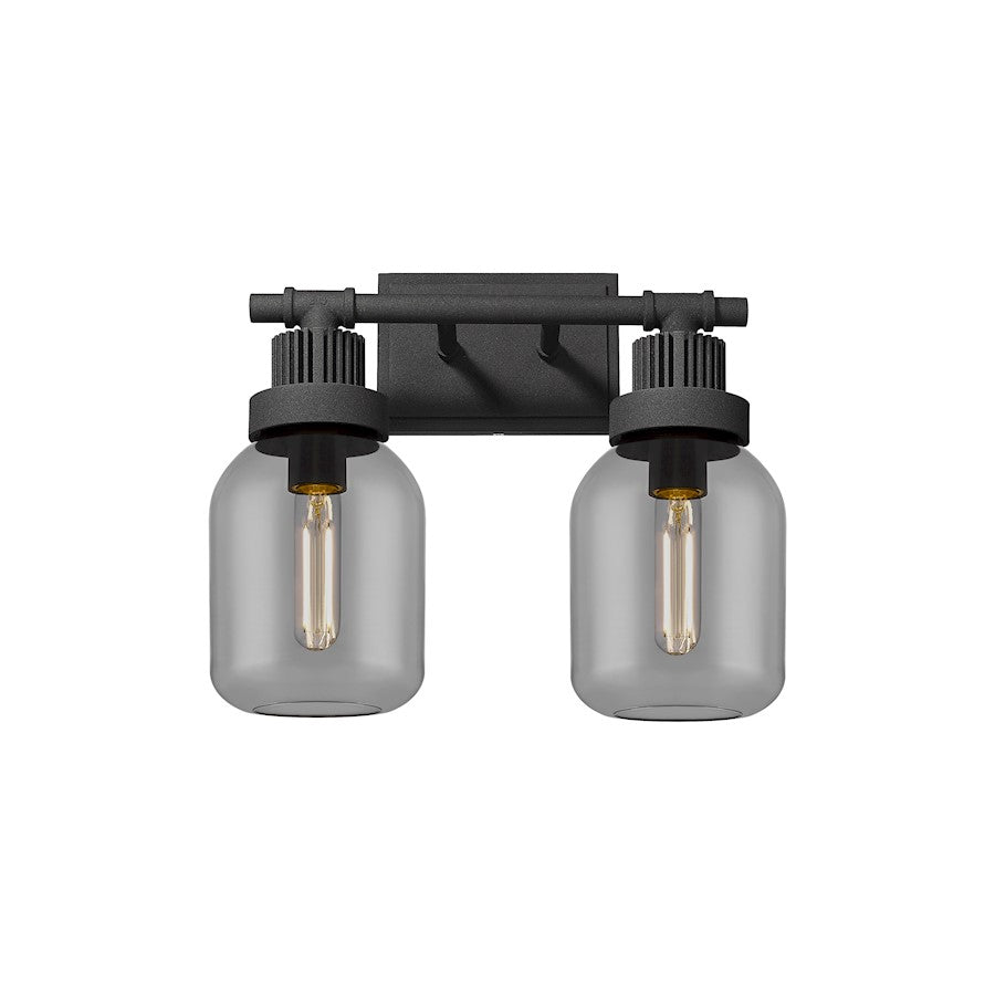 Innovations Somers 2 Lt 6" Wall Bath, TB/P Smoke