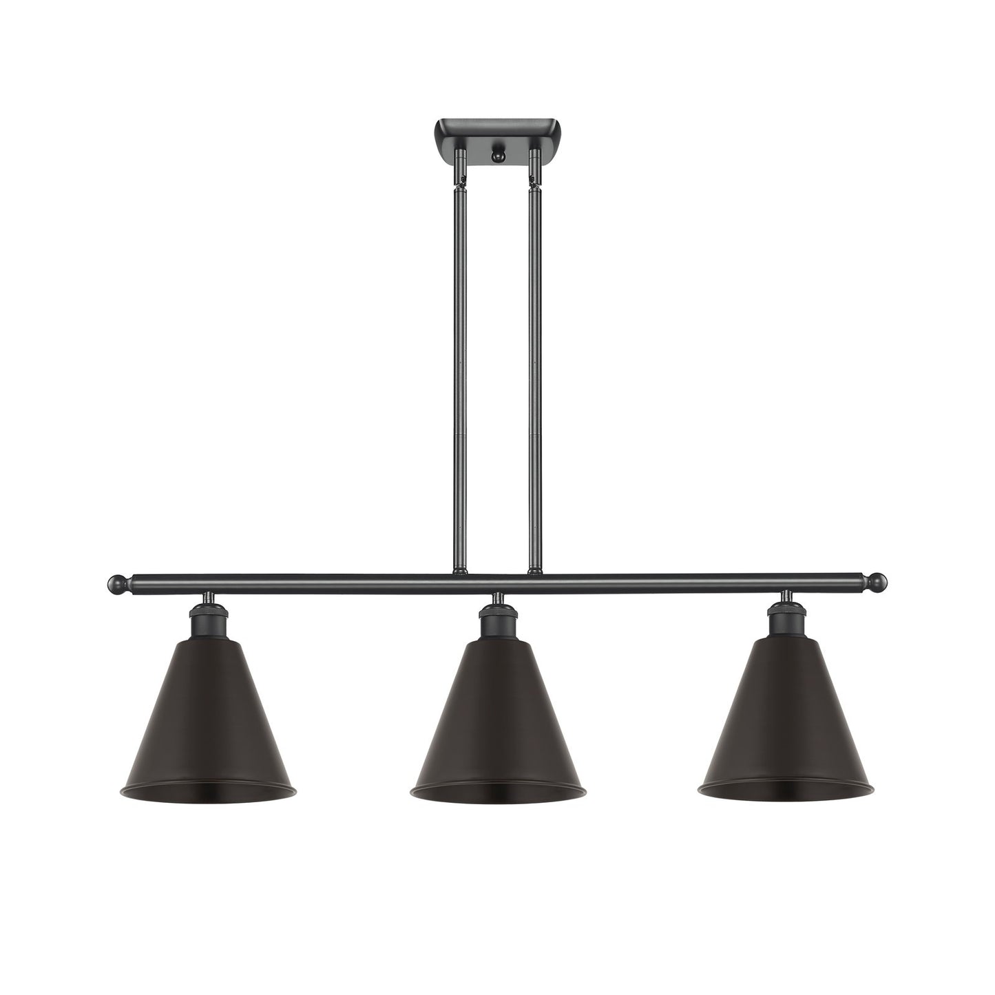 Innovations Berkshire Metal 3Lt 36" Island, Matte Blk