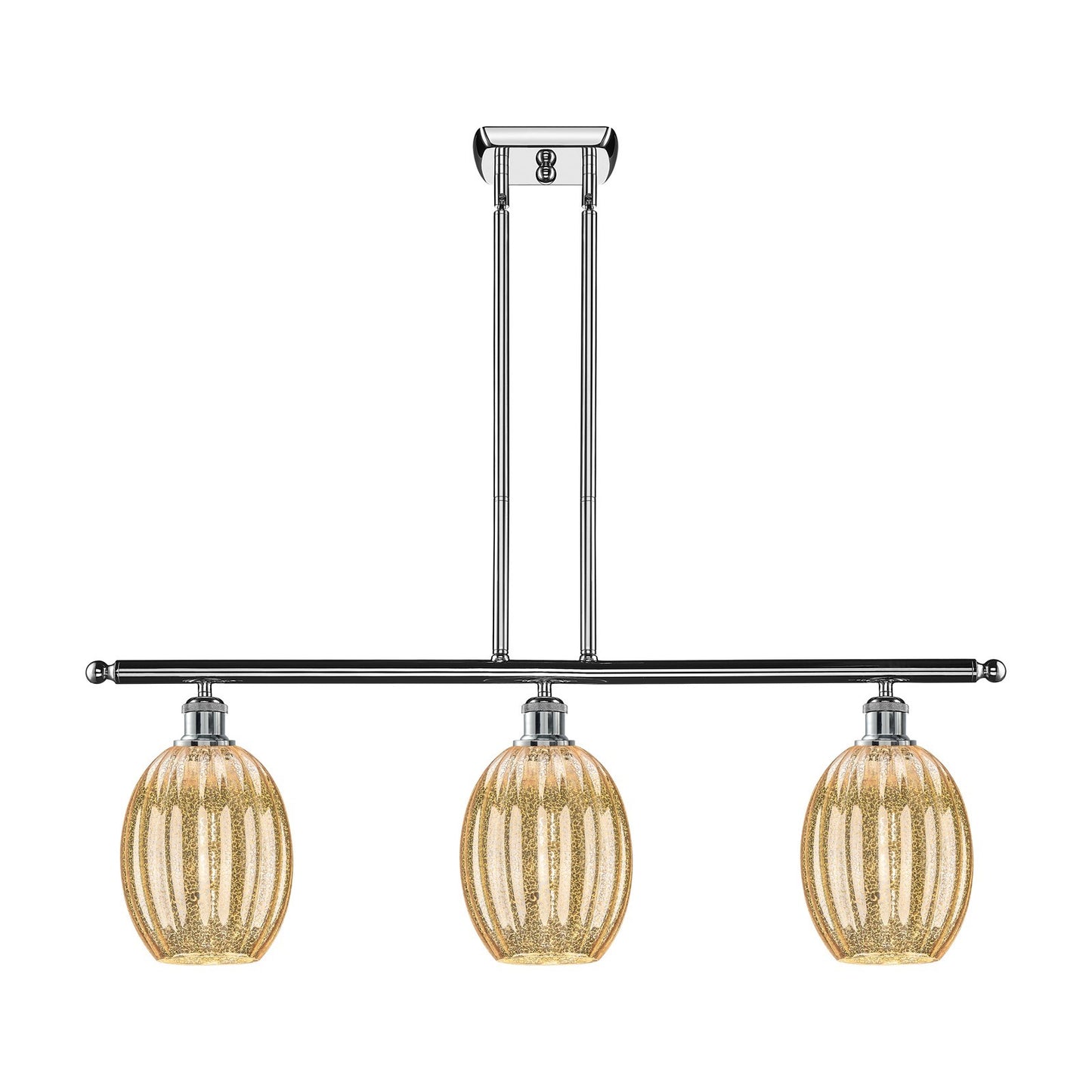 Innovations Preston Bulb 3Lt 36" Island, Polished Chrome